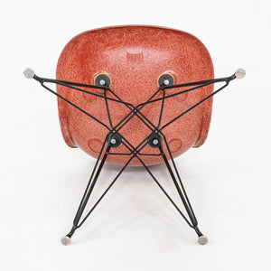 C. 2018 Eames Modernica Side / Dining Chair in Red Fiberglass with Eiffel Base