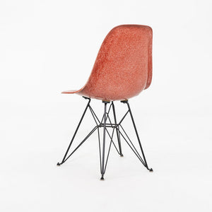 C. 2018 Eames Modernica Side / Dining Chair in Red Fiberglass with Eiffel Base