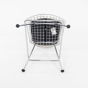2011 Harry Bertoia for Knoll Chrome Bar Stools with Ivory Fabric Seat Pads 4x Available