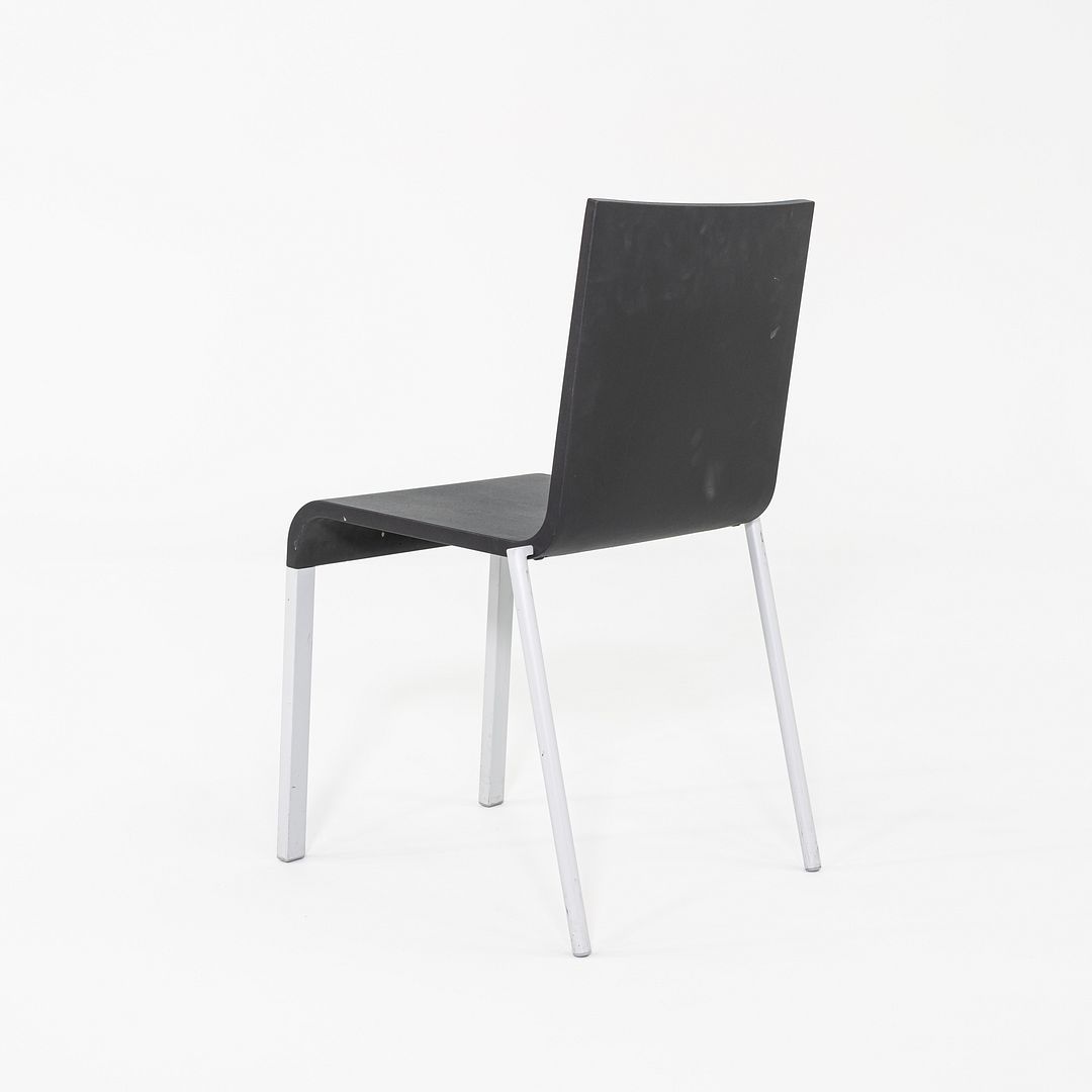 SOLD 2002 Maarten van Severen for Vitra .03 Stacking Dining Side Chairs in Black 7x Available