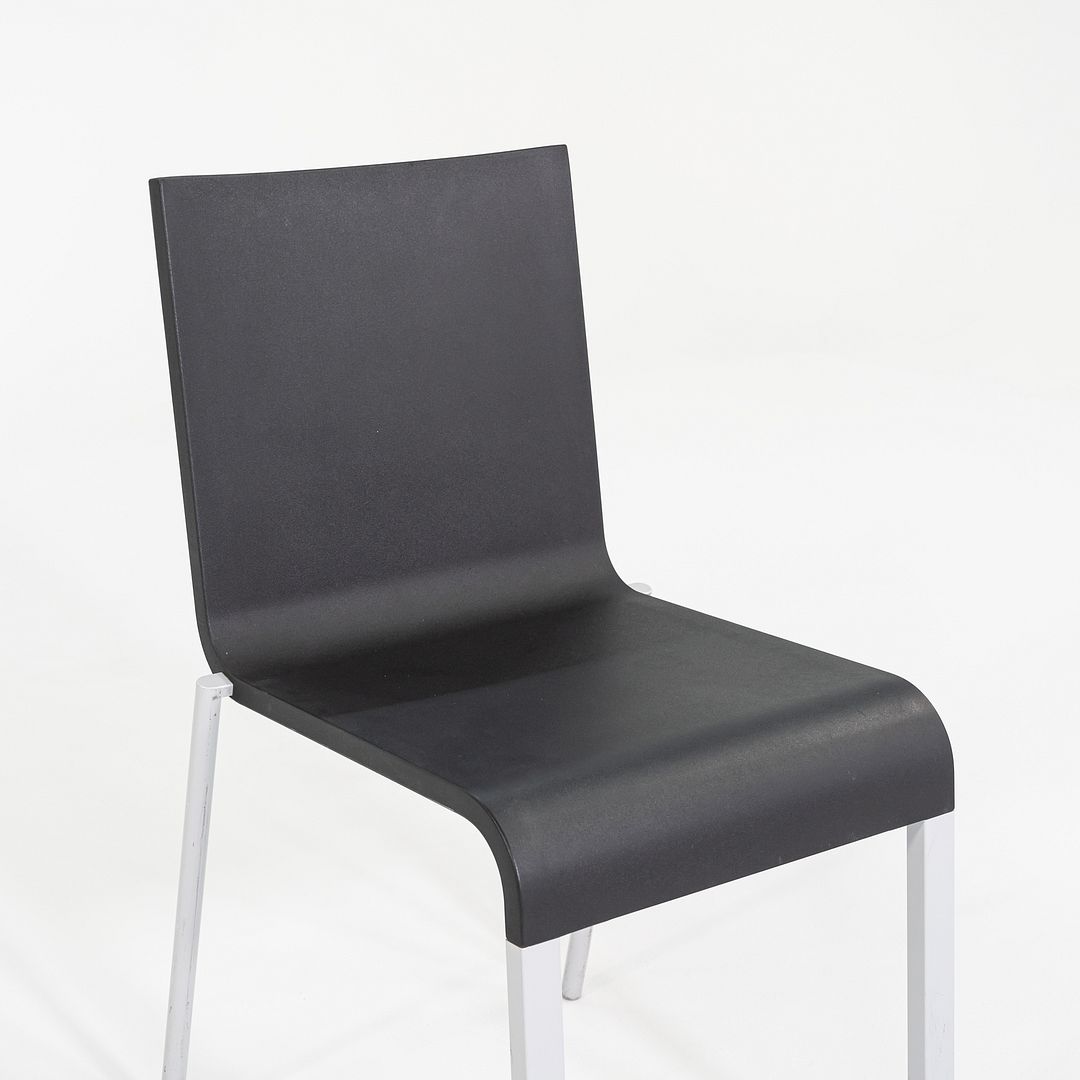 SOLD 2002 Maarten van Severen for Vitra .03 Stacking Dining Side Chairs in Black 7x Available