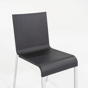 SOLD 2002 Maarten van Severen for Vitra .03 Stacking Dining Side Chairs in Black 7x Available
