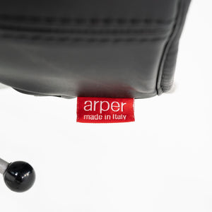 C. 2020 Lievore Altherr Molina for Arper Catifa Desk Chairs in Black Leather with Pnuematic Base 4x Available