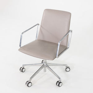 2018 Lievore Altherr Molina for Bernhardt Design L.A.M. Desk Chairs in Beige Leather 11x Available