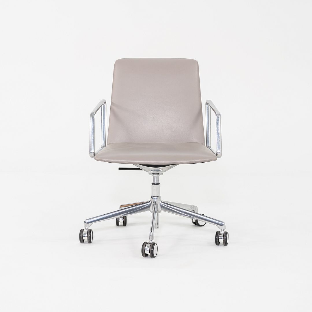 2018 Lievore Altherr Molina for Bernhardt Design L.A.M. Desk Chairs in Beige Leather 11x Available