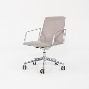 2018 Lievore Altherr Molina for Bernhardt Design L.A.M. Desk Chairs in Beige Leather 11x Available