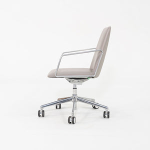 2018 Lievore Altherr Molina for Bernhardt Design L.A.M. Desk Chairs in Beige Leather 11x Available