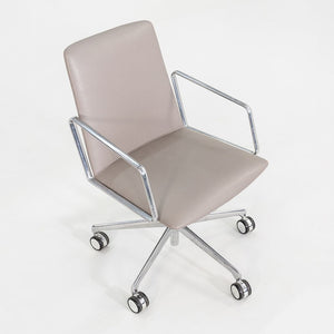 2018 Lievore Altherr Molina for Bernhardt Design L.A.M. Desk Chairs in Beige Leather 11x Available