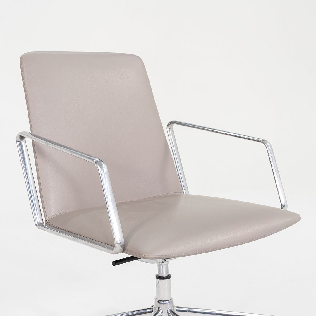 2018 Lievore Altherr Molina for Bernhardt Design L.A.M. Desk Chairs in Beige Leather 11x Available