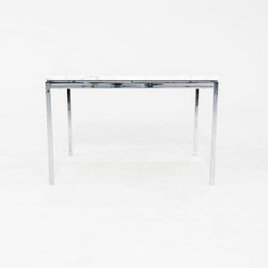 2013 Florence Knoll Coffee / End Table Polished Arabescato Marble Top 29x29x19