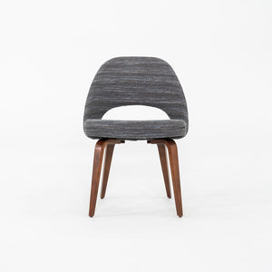 SOLD 2022 Set of Five Eero Saarinen for Knoll Armless Executive Dining Chairs in Rivington Fabric