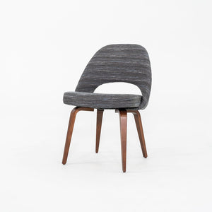 SOLD 2022 Set of Five Eero Saarinen for Knoll Armless Executive Dining Chairs in Rivington Fabric
