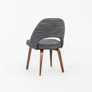 SOLD 2022 Set of Five Eero Saarinen for Knoll Armless Executive Dining Chairs in Rivington Fabric