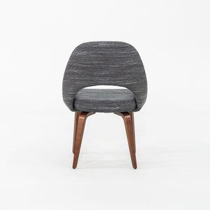 SOLD 2022 Set of Five Eero Saarinen for Knoll Armless Executive Dining Chairs in Rivington Fabric