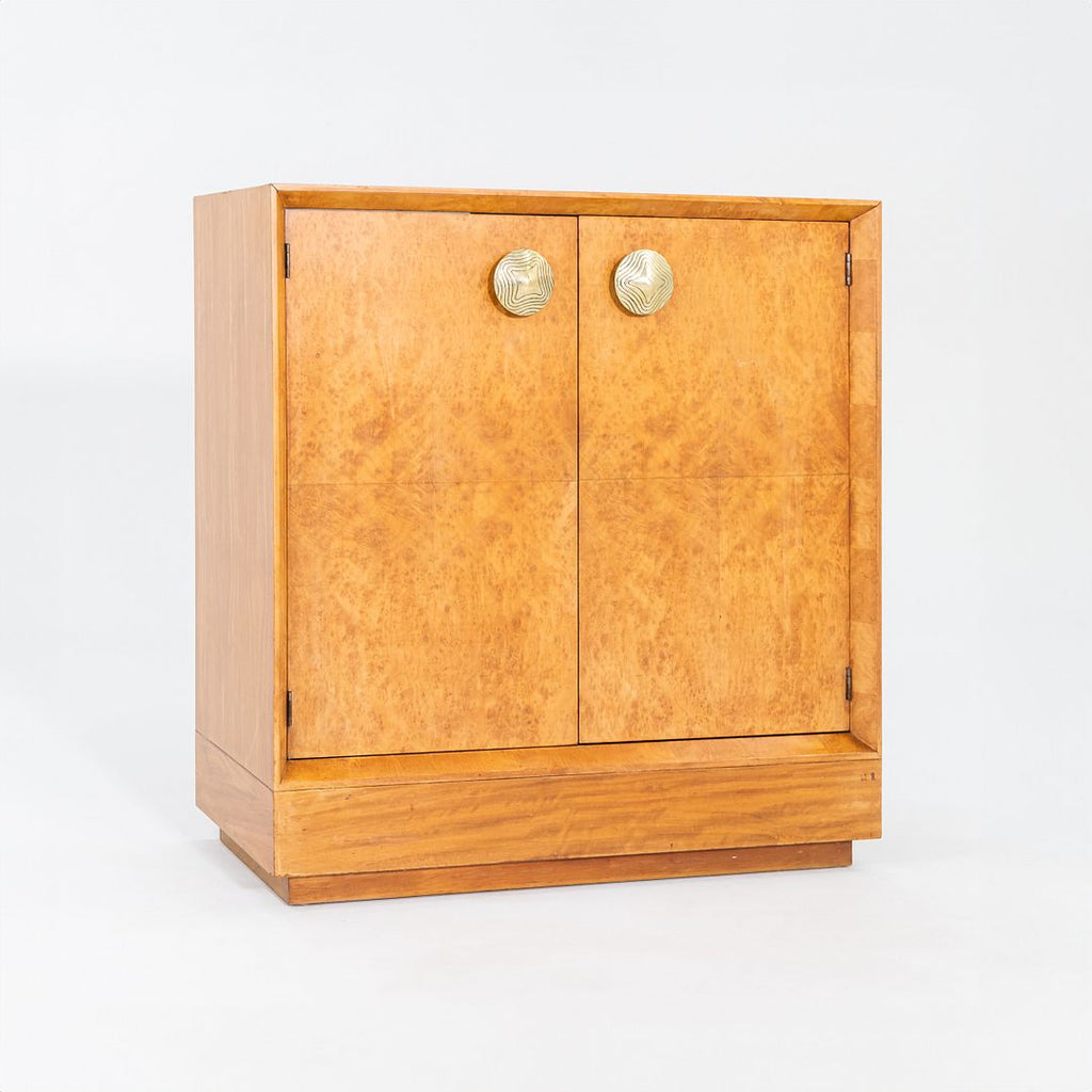 C. 1941 Gilbert Rohde for Herman Miller Paldao Burled Acacia Stereo Cabinet, Model 4103