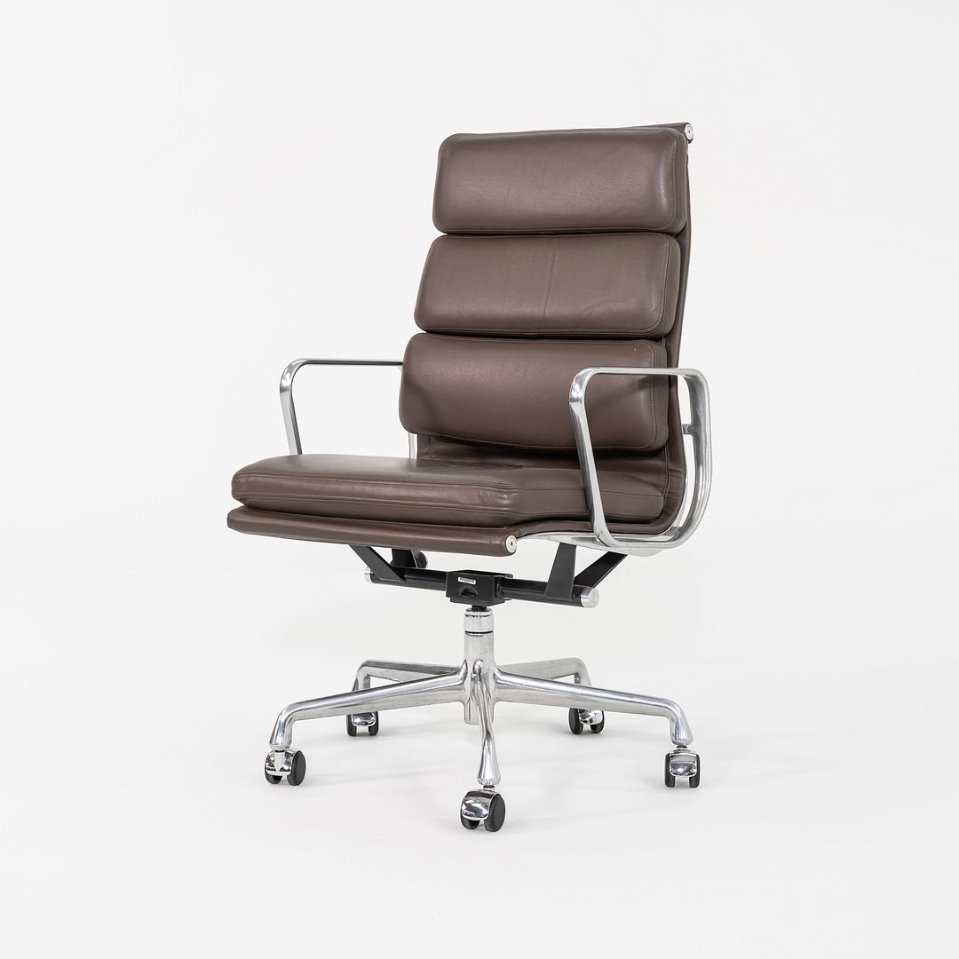 SOLD 2010 Herman Miller Eames Soft Pad Executive Desk Chair in Brown Leather