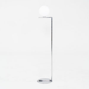2021 Michael Anastassiades for Flos IC F1 Floor Lamp in Chrome and Blown Glass