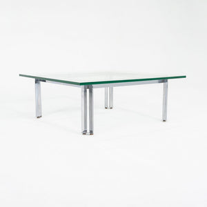 1960s James Howell for Tri-Mark Designs Chromed Steel and Glass Coffee Table
