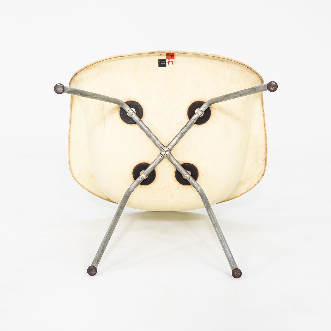 C. 1950 Herman Miller Eames Zenith SAX Fiberglass Rope Edge Arm Shell Chair