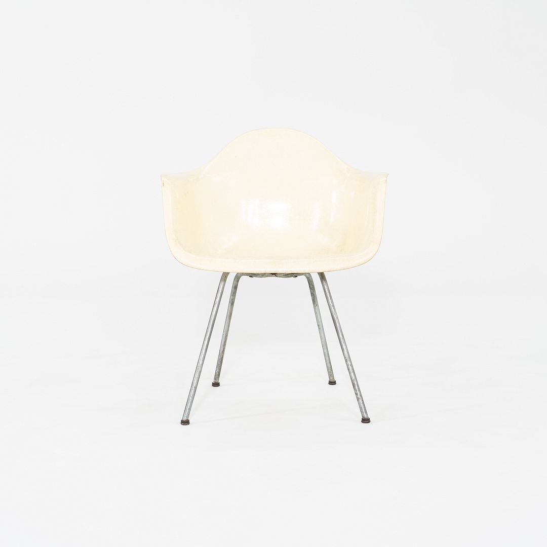 C. 1950 Herman Miller Eames Zenith SAX Fiberglass Rope Edge Arm Shell Chair