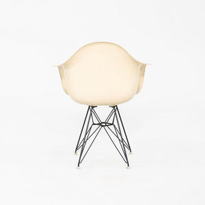 1962 Pair of Herman Miller Eames DAR Fiberglass Arm Shell Dining Chairs White