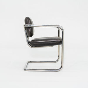 1980s Charles Pfister Metropolitan Furniture Halston Armchair in Stainless Steel