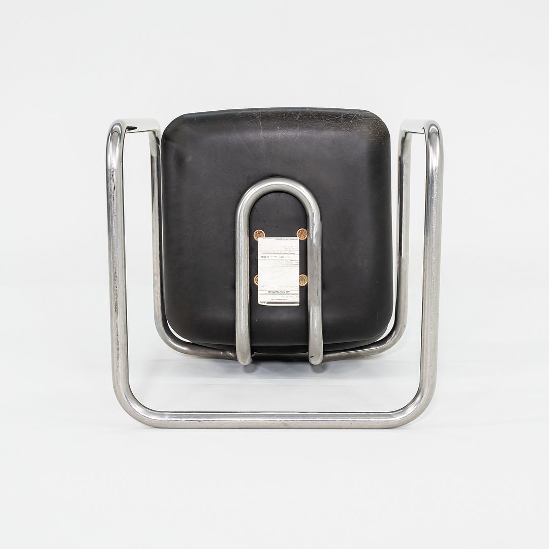 1980s Charles Pfister Metropolitan Furniture Halston Armchair in Stainless Steel
