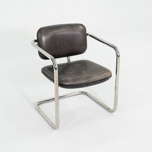 1980s Charles Pfister Metropolitan Furniture Halston Armchair in Stainless Steel