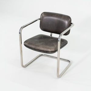 1980s Charles Pfister Metropolitan Furniture Halston Armchair in Stainless Steel