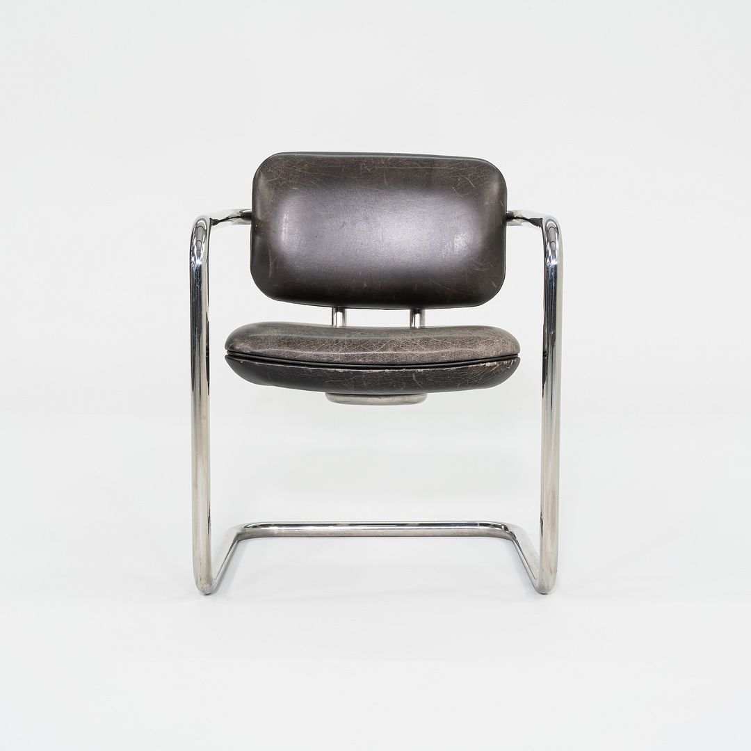 1980s Charles Pfister Metropolitan Furniture Halston Armchair in Stainless Steel