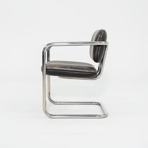 1980s Charles Pfister Metropolitan Furniture Halston Armchair in Stainless Steel