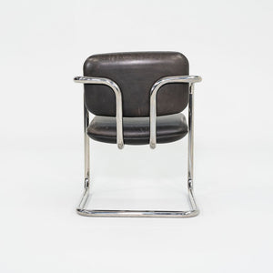 1980s Charles Pfister Metropolitan Furniture Halston Armchair in Stainless Steel