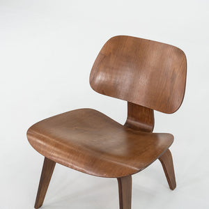 C. 1953 Charles and Ray Eames for Herman Miller LCW Lounge Chair in Walnut