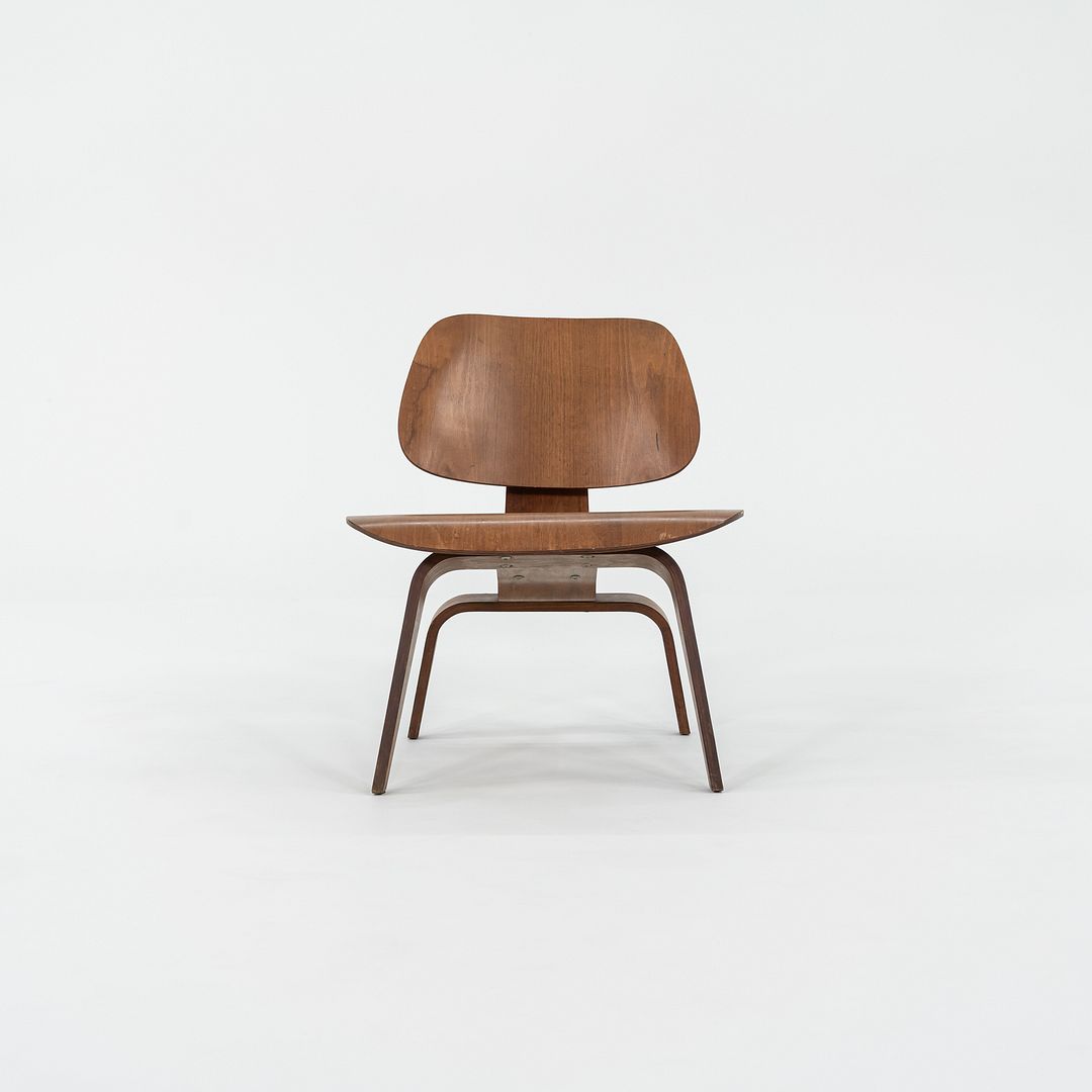 C. 1953 Charles and Ray Eames for Herman Miller LCW Lounge Chair in Walnut