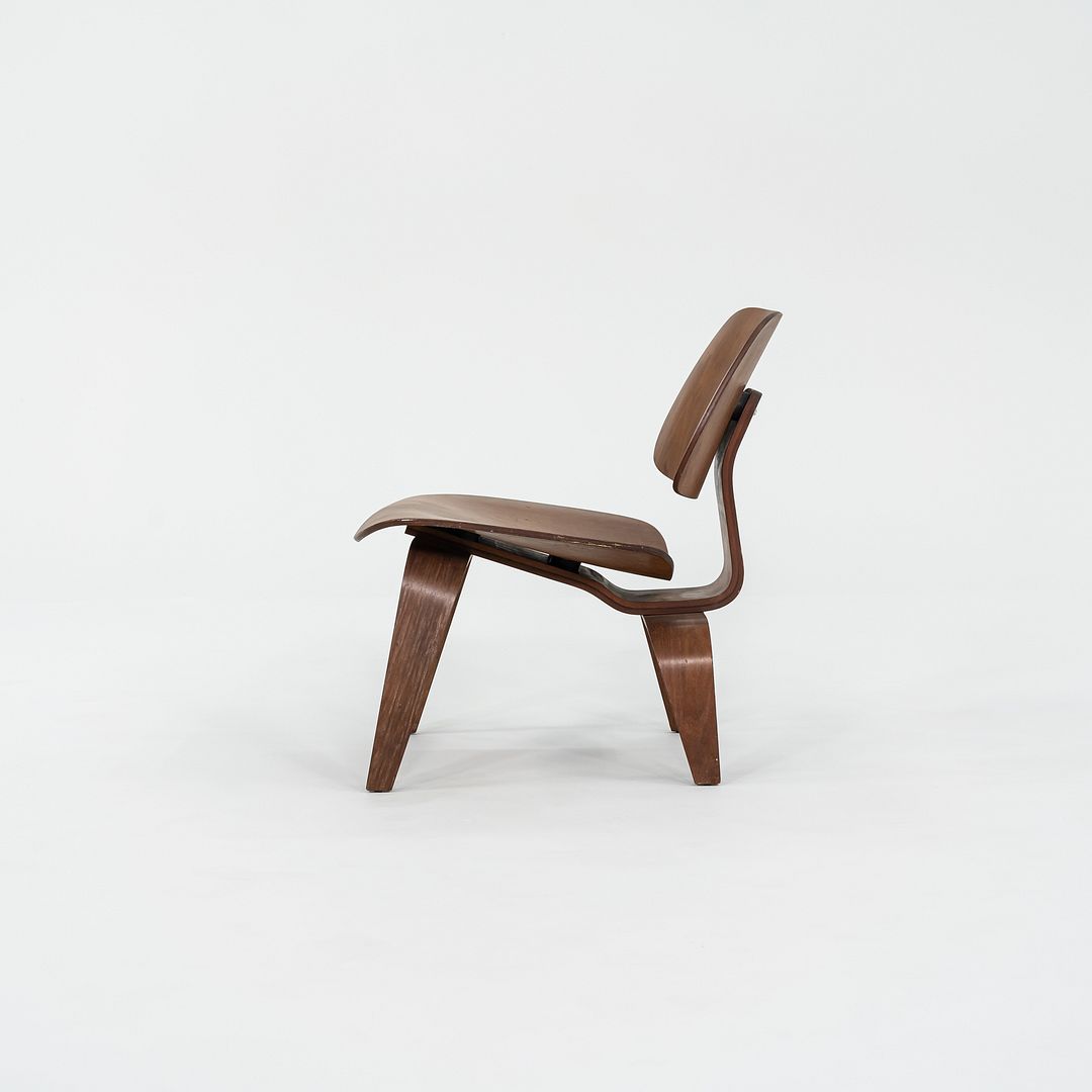 C. 1953 Charles and Ray Eames for Herman Miller LCW Lounge Chair in Walnut