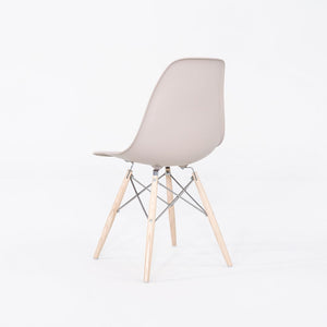 2020 Pair of Herman Miller Eames Plastic DSW Dining Shell Chairs w/ Eiffel Base