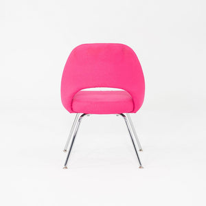 2015 Eero Saarinen for Knoll Armless Executive Dining Chair Pink Fabric 3x Avail