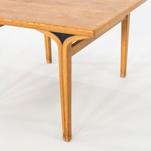 1978 Bill Stephens for Knoll 1300 Series Side End Table in Oak w/ Bentwood Legs