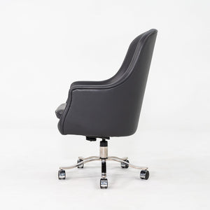 2006 Nicos Zographos Alpha Bucket Executive Desk Chair in Grey Leather 9x Avail