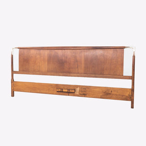 1950s T.H. Robsjohn Gibbings for Widdicomb King Size Headboard in Walnut 80x35