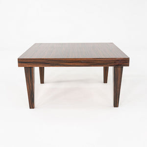 2000s Zanotta Macassar Ebony Coffee / Side Table, Italian Design, 35 Inches