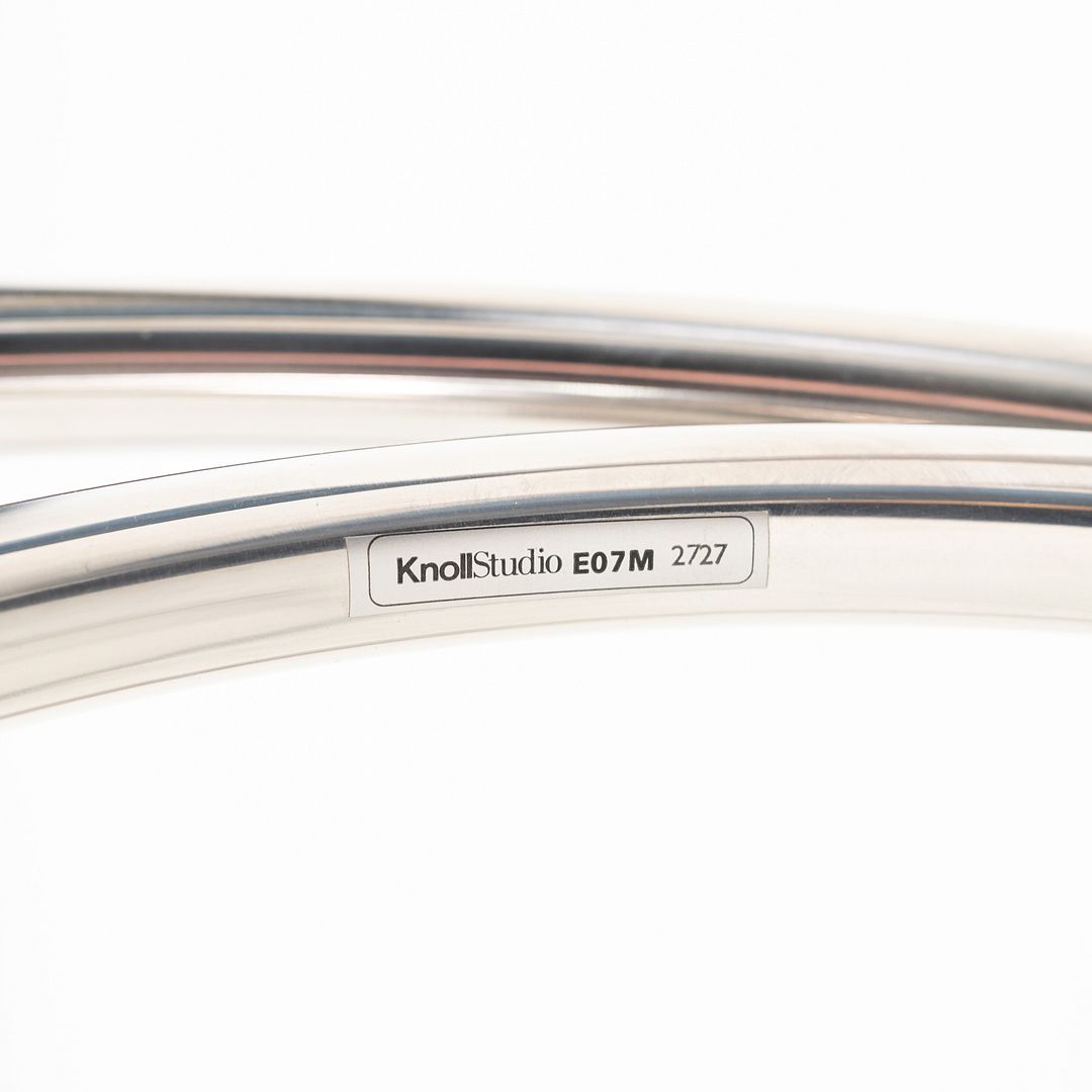 SOLD 2005 Pair of Mies van der Rohe for Knoll Leather & Chrome Steel MR20 Armchair