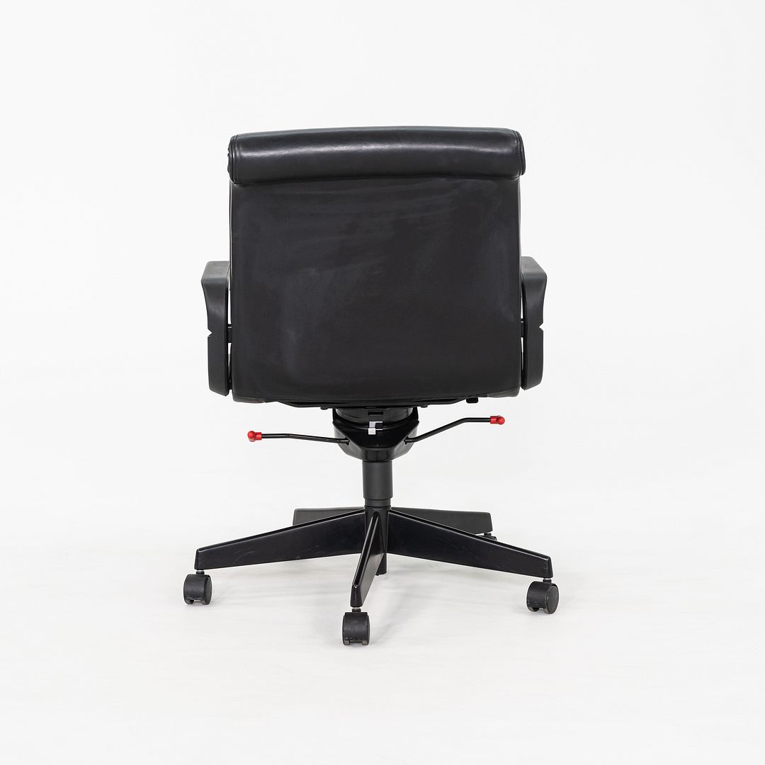 2000 Richard Sapper for Knoll Management Desk Chairs in Black Leather 9x Available