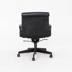 2000 Richard Sapper for Knoll Management Desk Chairs in Black Leather 9x Available
