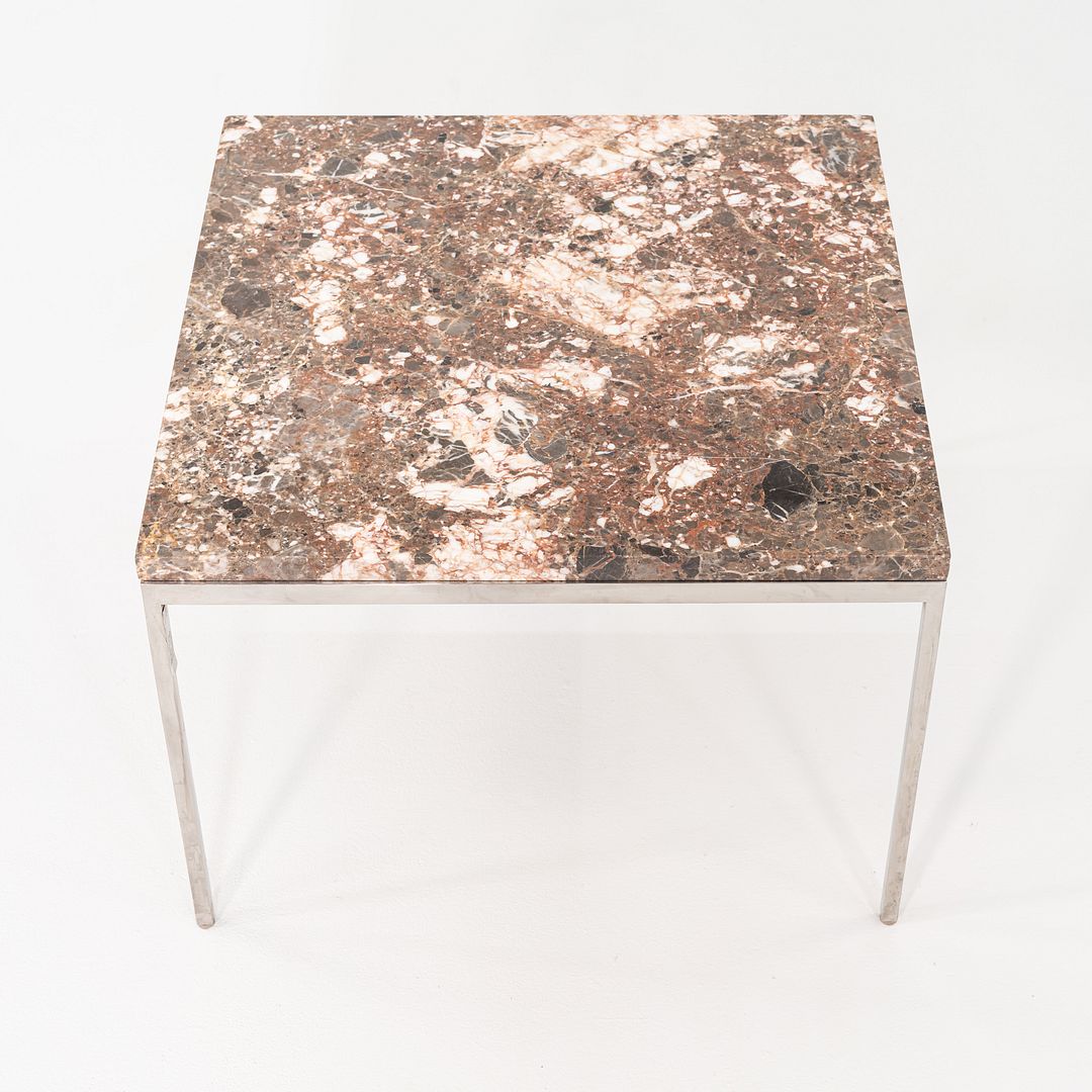 1966 Gordon Bunshaft & Davis Allen for SOM Marble & Steel Side Table Model TA-41