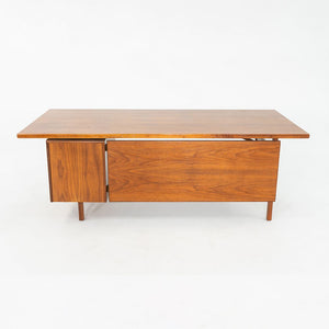1970s Jens Risom Design Executive Desk in Walnut with Three Drawers