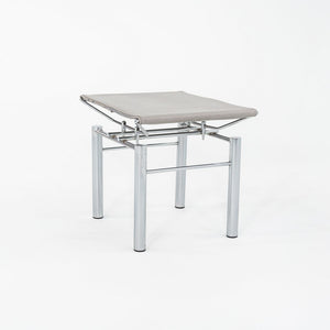 1980s Hans Ullrich Bitsch 8600 Stool / Ottoman for Kusch & Co. w/ Grey Leather