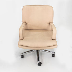 1990s Geiger / Brickel Associates Executive Desk Chair in Tan Fabric 4x Avail