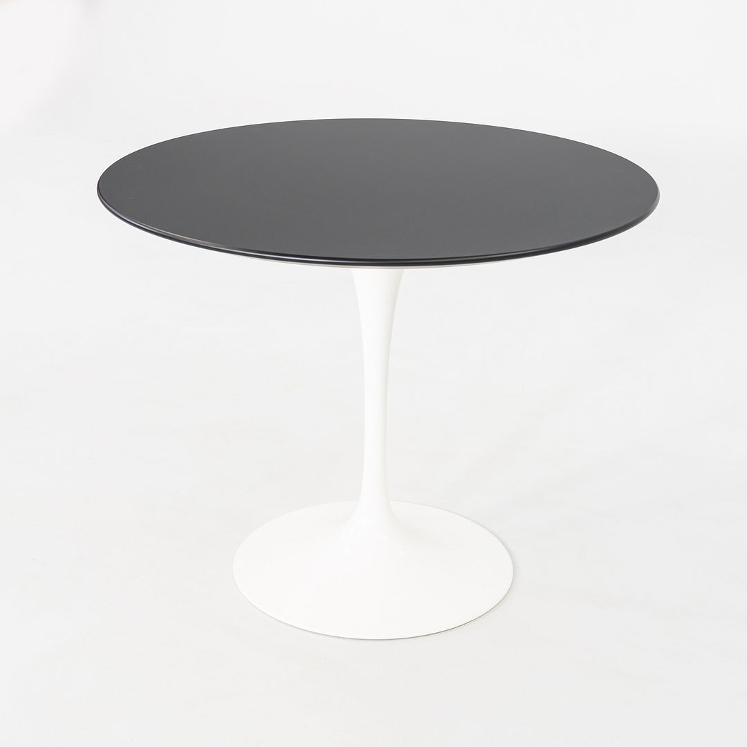 2023 Eero Saarinen Knoll Tulip Dining Table Top 35" Round in Black Laminate