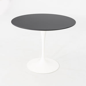 2023 Eero Saarinen Knoll Tulip Dining Table Top 35" Round in Black Laminate